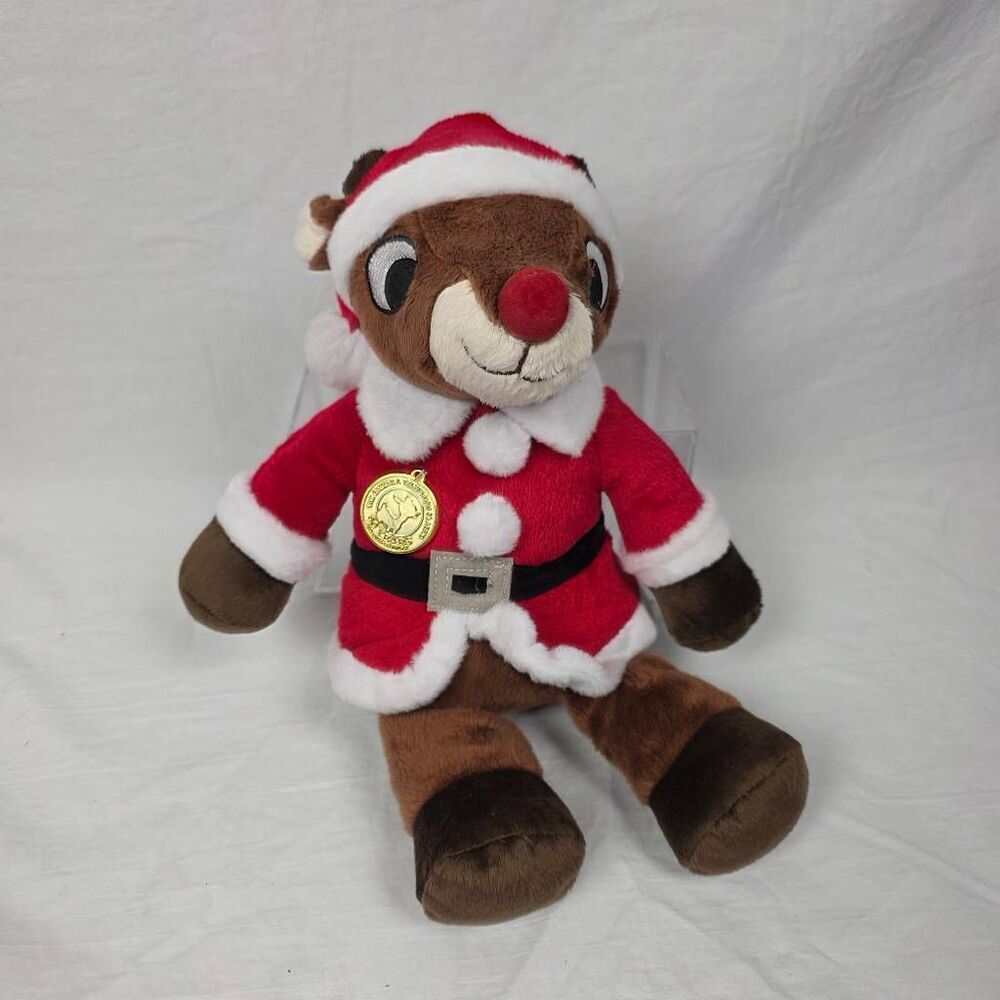DanDee Rudolph 50th Anniversary Santa Plush Reindeer